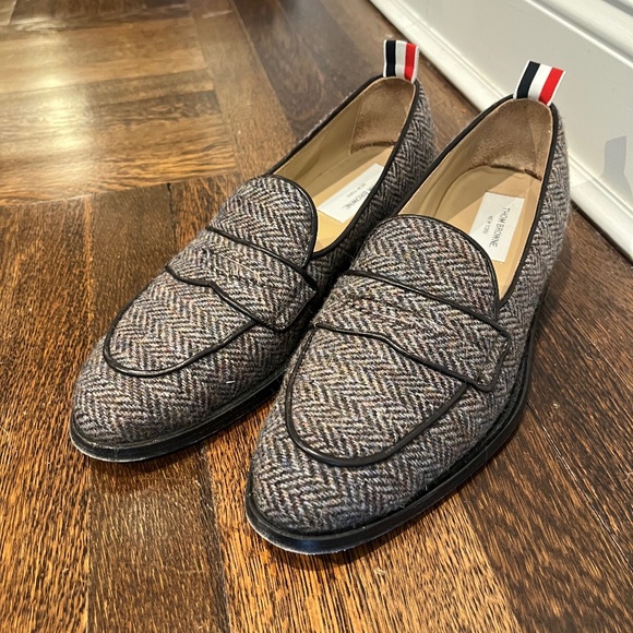 Thom Browne Varsity Penny Loafer in Tweed Size 10 / 43 - Picture 1 of 11